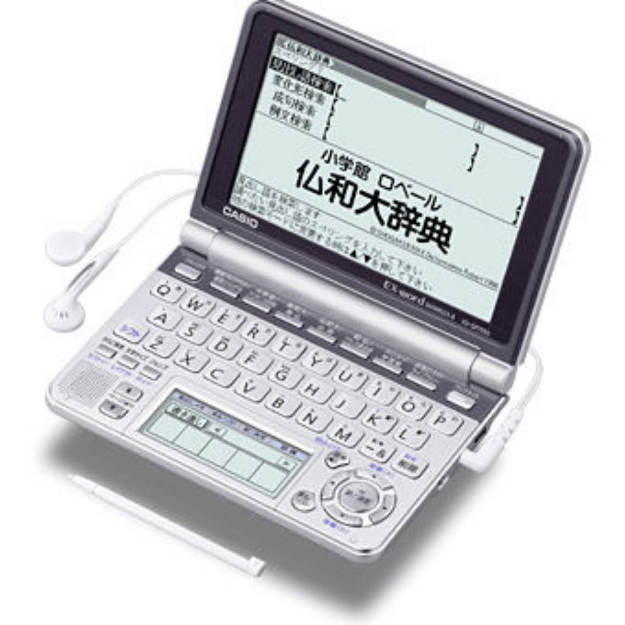 【中古】【非常に良い】CASIO Ex-word 電子辞書 XD-GP7250 フランス語大画面液晶モデル メインパネル+手書きパネル搭載 ネイティブ+TTS音声対応