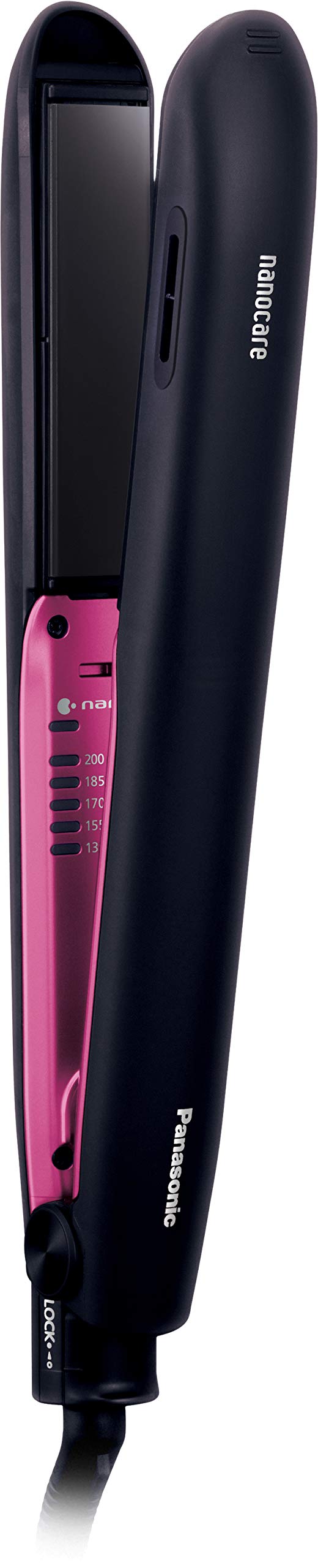 【中古】【非常に良い】パナソニック ヘアーアイロン ストレート用 ナノケア 海外対応 黒 EH-HS9E-K