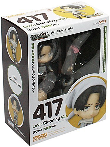 【中古】【非常に良い】ねんどろいど リヴァイ お掃除Ver.