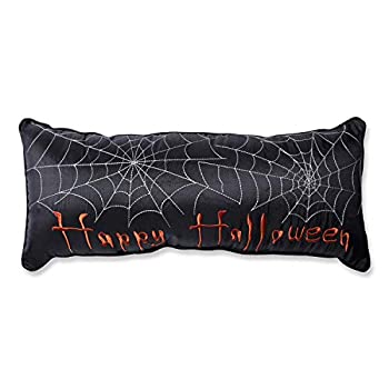 【中古】【輸入品・未使用】枕Perfectハッピーハロウィン長方形クッション、ブラック