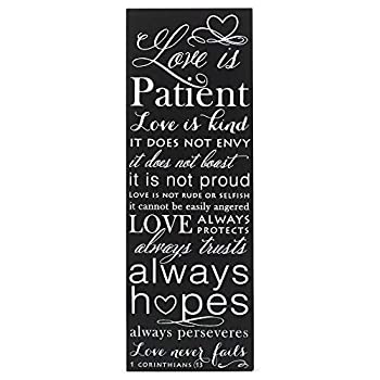 【中古】【輸入品・未使用】Dicksons 1 コリント人への手紙 13 Love is Patient 壁飾り板 5インチ x 14インチ