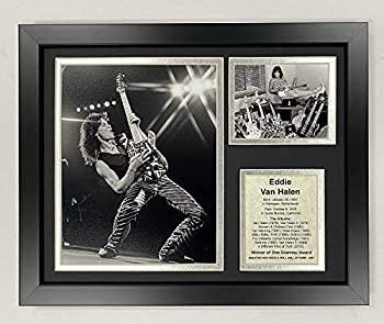 【中古】【輸入品・未使用】Eddie Van Halen | 12インチx15インチ フレーム付きフォトコラージュ| Legends Never Die%ｶﾝﾏ% Inc.| Solo｜スカイマーケットプラス