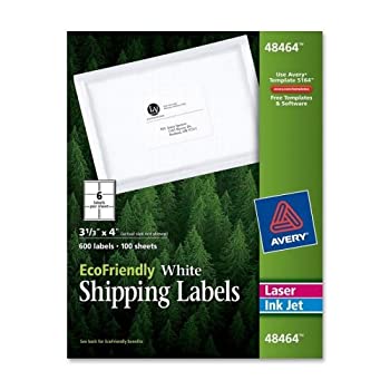 【中古】【インポート品・未当てはめる】Avery Labels 送りとどける用下げ札 3-1/3inx4in 600枚入り口・入口 白いこと