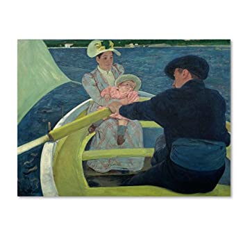 【中古】【輸入品・未使用】The Boating Party 1893-94 アートワーク メアリー・カサット作 14 x 19インチ キャンバスウォールアート 21,025円