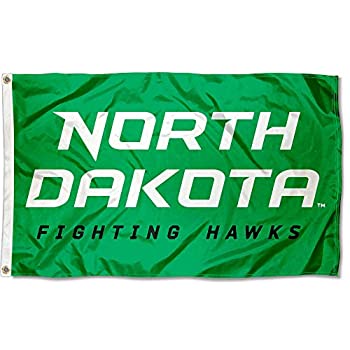 【中古】【輸入品・未使用】North Dakota Fighting Hawks新しいWordmarkフラグ|スカイマーケットプラス