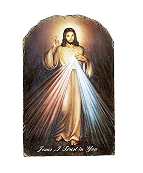 【中古】【インポート品・未当て嵌める】Divine Mercyアーチ形型瓦Plaque キッチン用品・食器・調理器具-その他
