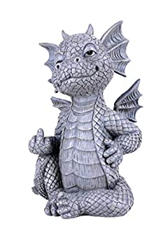 【中古】【輸入品・未使用】Pacific Giftware ガーデン ドラゴン フィンガーアップ ガーデン ディスプレイ 装飾 アクセント 彫刻 ストーン仕上げ