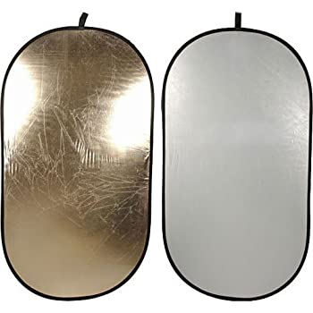 【中古】【輸入品・未使用】Impact折りたたみ可能な楕円形反射板ディスク???ソフトゴールド/ホワイト???41?x 74?%ﾀﾞﾌﾞﾙｸｫｰﾃ%