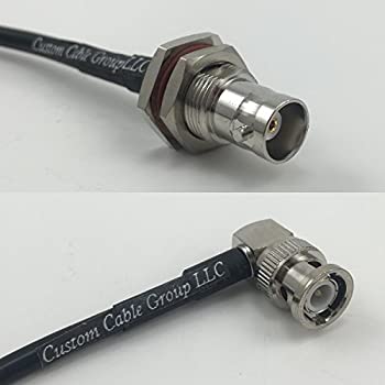 【中古】【インポート品・未当て嵌める】25フートrfc195?ksr195?BNC刃針Bigバルク上端角度にBNC牡RF同軸ケーブルピグテールジャンパー50ohmクイックUSA Shipping