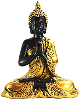 【中古】【輸入品・未使用】Seraphic 13インチ 金色の仏陀の装飾 瞑想 祈りの像 家庭または屋外用