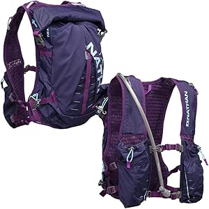 【中古】【インポート品・未当て嵌める】Nathan TrailMix 駈けっくらより良い/ハイドレーションパック 12L (12リッター) 男女兼用 | 2L ブラダー付き添い人 (2リッター)。 ファスナー、衣嚢。