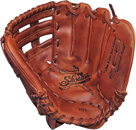 【中古】【輸入品・未使用】(30cm %ｶﾝﾏ% Right) - Shoeless Joe Gloves Fast Pitch H Web Brown Baseball Glove