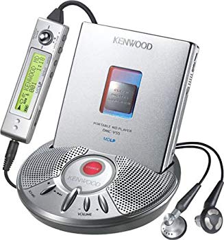 【中古】KENWOOD DMC-V55-S 携帯型MD電気蓄音機 しろがね色 o7r6kf1
