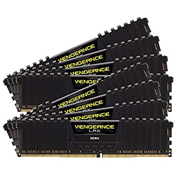 【中古】CORSAIR DDR4 メモリモジュール VENGEANCE LPX Series 8GB×8枚キット CMK64GX4M8A2133C13 qqffhab