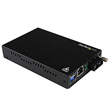 【中古】StarTech.com ギガビットイーサネット光メディアコンバータ マルチモード対応 最大550m延長 RJ-45(メス) - 光ファイバ SCデュプレックス(メス) E tf8su2k