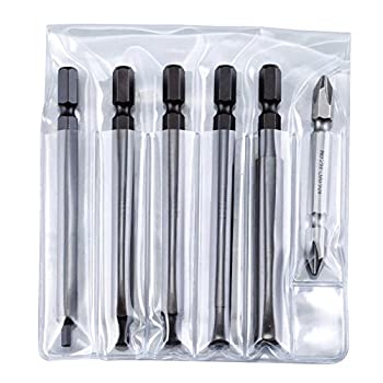 【中古】【非常に良い】トップ (TOP) 電動ドリル用 へクスビットセット 3,4,5,6,8 +ドライバビット付 EHB-6000S