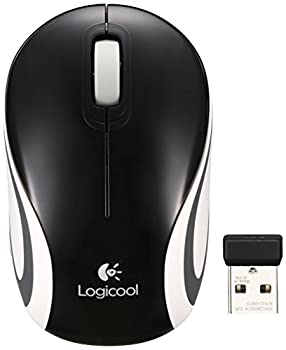 【中古】【人並み外れたに好いたらしい】Logicool ロジクール 無線電話 ミニ二十日鼠 黒いこと M187BK