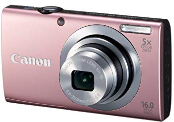 【中古】【人並み外れたに似つかわしい】Canon デジタル写真機 PowerShot A2400IS サクラ色 1600万絵素 光学5倍望遠レンズ PSA2400IS(PK) i8my1cf