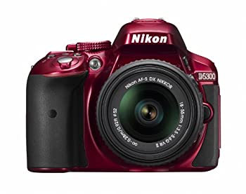 【中古】Nikon デジタル一眼レフカメラ D5300 18-55mm VR II レンズキット レッド 2400万画素 3.2型液晶 D5300LK18-55VR2RD