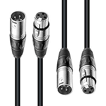 【中古】axcessables XLR Male to XLRメスマイクオーディオケーブル(2パック) ggw725x