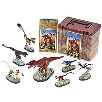 【中古】【非常に良い】カロラータ 羽毛恐竜 フィギュア (立体図鑑) 恐竜 リアル フィギュアボックス [解説書/スタンド付き] 食品衛生法クリア 7種 2zzhgl6