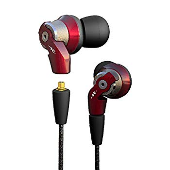 【中古】ラディウス radius イヤホン : ハイレゾ対応 MMCXリケーブル VOLTシリーズ 重低音モデル HP-NHR31 (レッド) dwos6rj