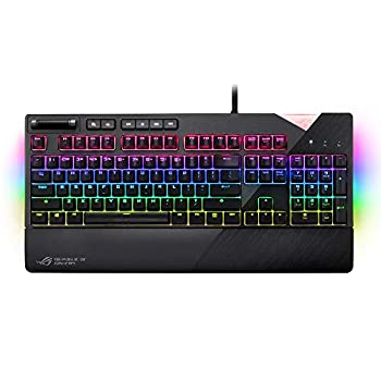 【中古】ASUS ゲーミングキーボード AURA SYNC 対応 USBポート 搭載 メカニカルゲーミングキーボード 着脱式 リストレスト XA01 ROG STRIX FLARE/RD/US_1