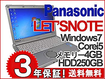 【中古】【中古】 Let's note(レッツノート) SX2 CF-SX2ADHCS / Core i5 3340M(2.7GHz) / HDD:250GB / 12.1インチ w17b8b5