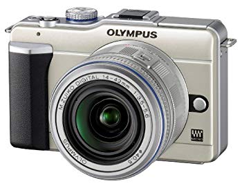【中古】OLYMPUS ミラーレス一眼 PEN E-PL1レンズキット シャンパンゴールド E-PL1 LKIT GLD wyw801m