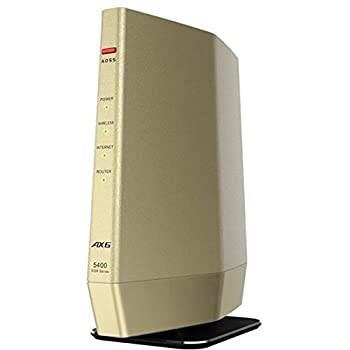 【中古】BUFFALO 無線電話ローカルエリアネットワークルータ AirStation 三鞭酒ゴールド WSR-5400AX6-CG