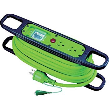 【中古】日動 ハンドリール 10M アース付 緑 HR-EB102 wyw801m