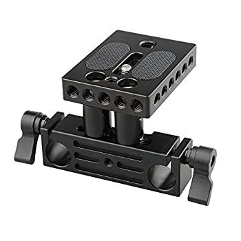 【中古】CAMVATE DSLR ベースプレートマウント レールブロック高さライザー付き 15mmレールロッドサポートシステム用｜スカイマーケットプラス