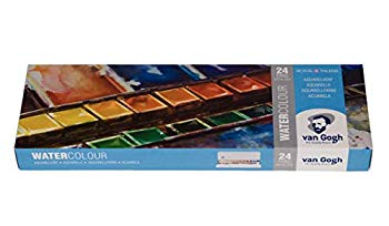 【中古】【非常に良い】ターレンス 固形水彩絵具 ヴァンゴッホ 24色金属ケース T.20M8624 ハーフパン 6g7v4d0|スカイマーケットプラス