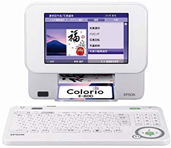【中古】EPSON Colorio me コンパクトプリンター E-800 7.0型TFTカラー液晶 はがき作成機能 デジタルフォトフレーム機能 wyw801m 8,030円
