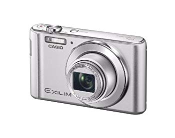 【中古】CASIO デジタル写真機 EXILIM EXZS180SR 1610万絵素 光学12倍望遠レンズ 広角24粍 EX-ZS180SR しろがね色 9jupf8b