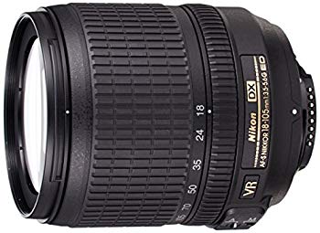 【中古】Nikon 標準ズームレンズ AF-S DX NIKKOR 18-105mm f/3.5-5.6G ED VR ニコンDXフォーマット専用 6g7v4d0