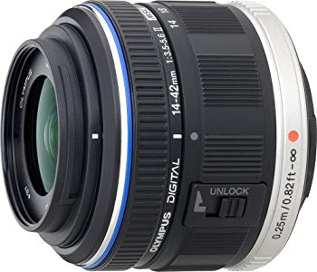 【中古】OLYMPUS 標準ズームレンズ M.ZUIKO DIGITAL 14-42mm F3.5-5.6 II ブラック wgteh8f