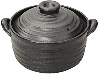 【中古】萬古焼 IH用・直火対応 ごはん鍋 2合 黒 9006-6022 9jupf8b 18,421円