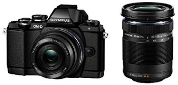 【中古】OLYMPUS OM-D E-M10 ダブルズームキット ブラック ミラーレス一眼 OM-D E-M10 DZKIT BLK 9jupf8b