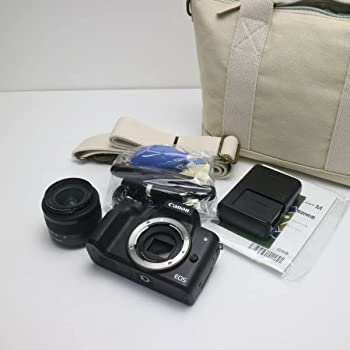 【中古】キヤノン EOS Kiss M 【EF-M15-45 IS STM レンズキット】 (ブラック/ミラーレス一眼カメラ) EOSKISSMBK1545ISLK