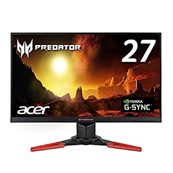 【中古】Acer ゲーミングモニター XB271HUbmiprz 27in IPS 非光輝 2560x1440 WQHD 350シーディー 4ms(GTG) 144サイクル HDMI G-SYNC積み上げる Predator