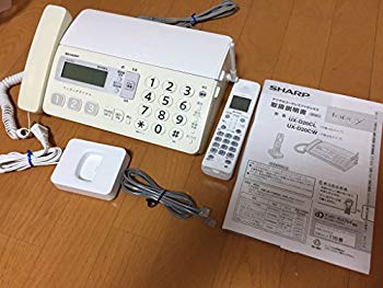 【中古】シャープ デジタルコードレスファックス 子機1台付き ホワイト系 UX-D20CL-W wgteh8f|スカイマーケットプラス