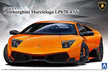 【中古】【非常に良い】青島文化教材社 1/24 スーパーカーシリーズ No.9 ランボルギーニ ムルシエラゴ LP670-4 SV プラモデル rdzdsi3