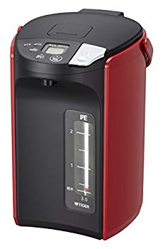 【中古】タイガー 電気ポット 3.0L 蒸気レス VE 電気 まほうびん とく子さん レッド PIP-A300-R n5ksbvb|スカイマーケットプラス