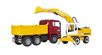 【中古】ブルーダー MAN トラック&LHショベル BR02751 wyw801m|スカイマーケットプラス