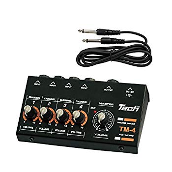 【中古】TECH 4ch マイクロミキサー 1.2mケーブル X 1付属 TM-4 wgteh8f｜スカイマーケットプラス