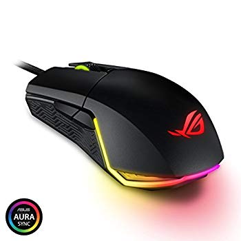 【中古】ASUS サイドボタンレイアウトのカスタマイズ、メイン取り替えっこの換装機能を備えた ゲーミングマウス P503 ROG PUGIO n5ksbvb