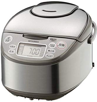 【中古】三菱電機 NJ-KH10-S IHジャー炊飯器 シルバー 5.5合炊き wyw801m｜スカイマーケットプラス