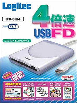 【中古】Logitec 4倍速相応うUSB外付型FD社会的単位 LFD-31U4 糎3dmju