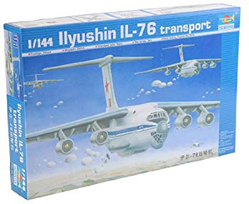 【中古】トランペッター 1/144 ロシア軍 イリューシン IL-76 輸送機 プラモデル g6bh9ry